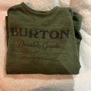 Vintage Burton Army Green Crewneck